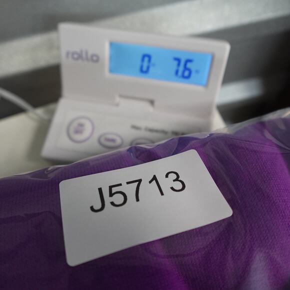 Ralph Lauren Sweater Women Large Active Raglan Sleeve Purple Knit Mesh Crew Neck - Picture 8 of 8